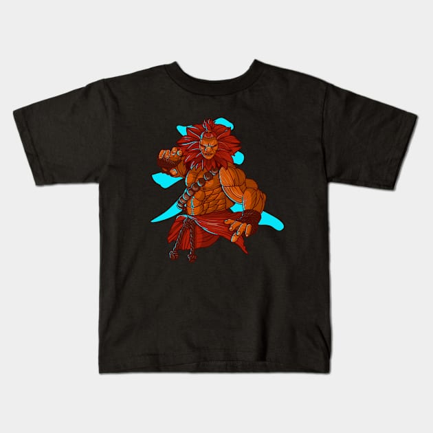 Akuma Street Fighter Kids T-Shirt by santelmoclothing